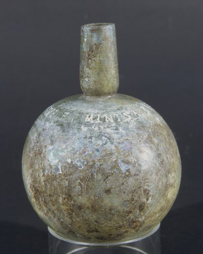 Bottle with Latin inscription by Roman